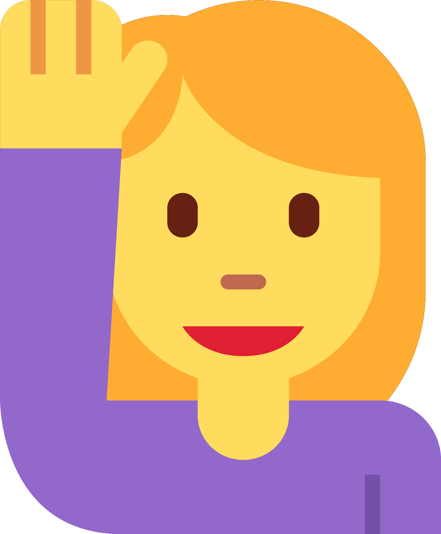 Preview for Cartoon-character-waving-emoji-classic-sticker-4035f