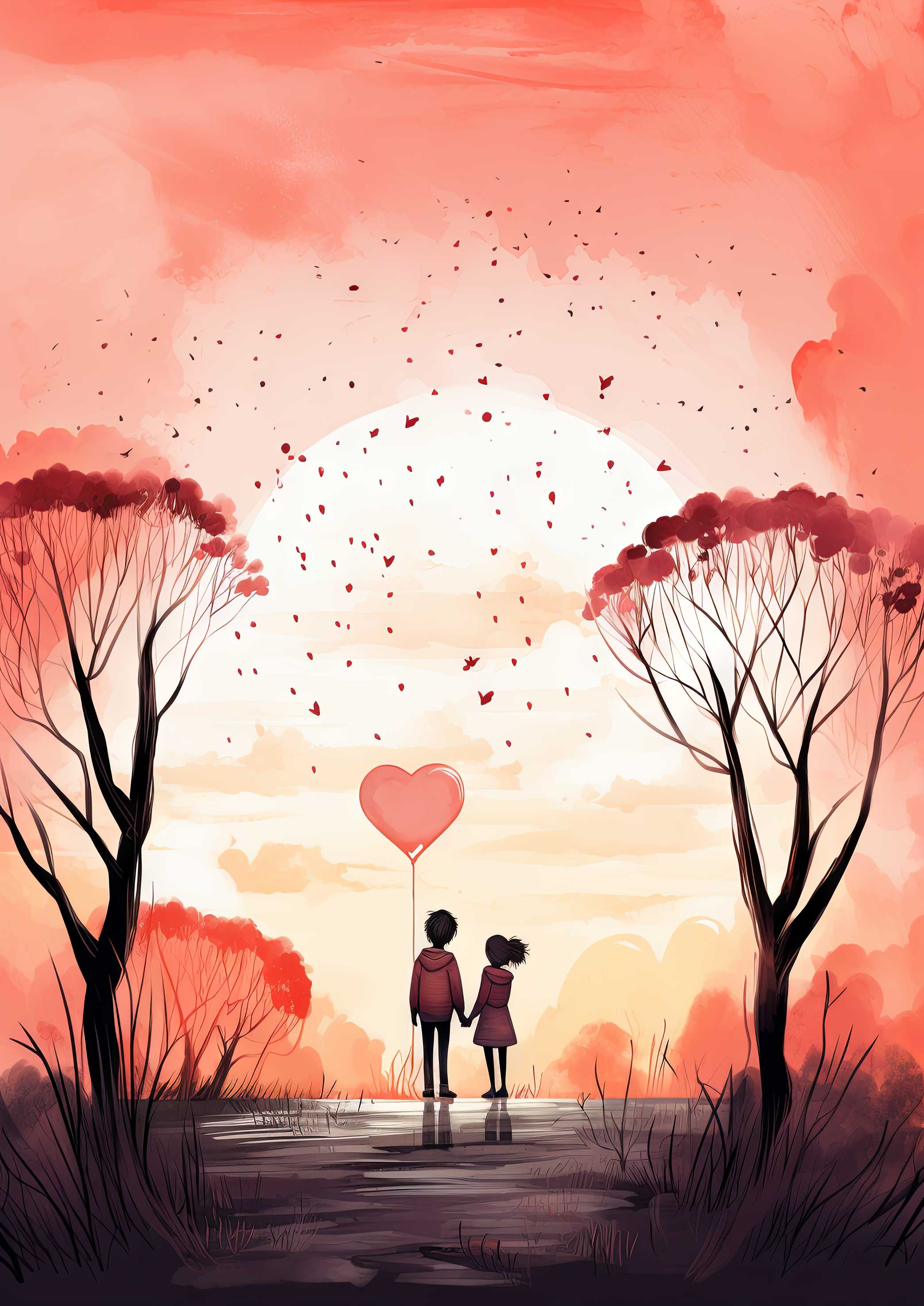 Preview for Romantic-couple-walking-love-background-4d2c3