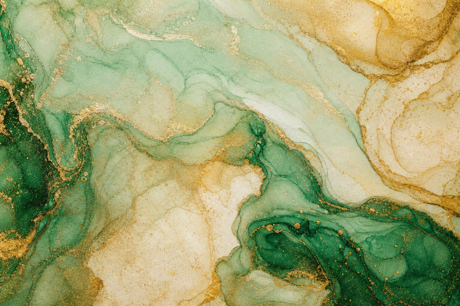 Preview for Emerald Gold Watercolor Veining Background