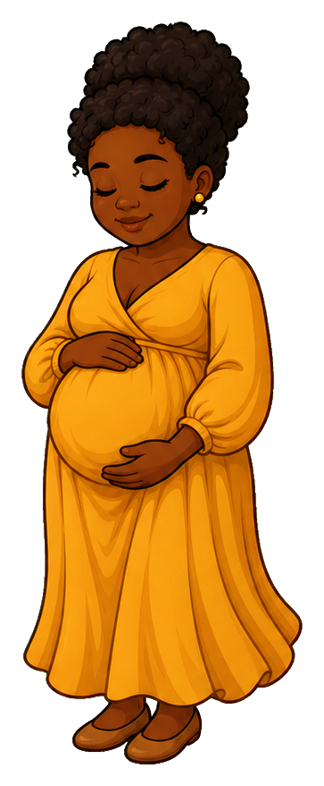 Preview for Serene Pregnant Adult Sticker