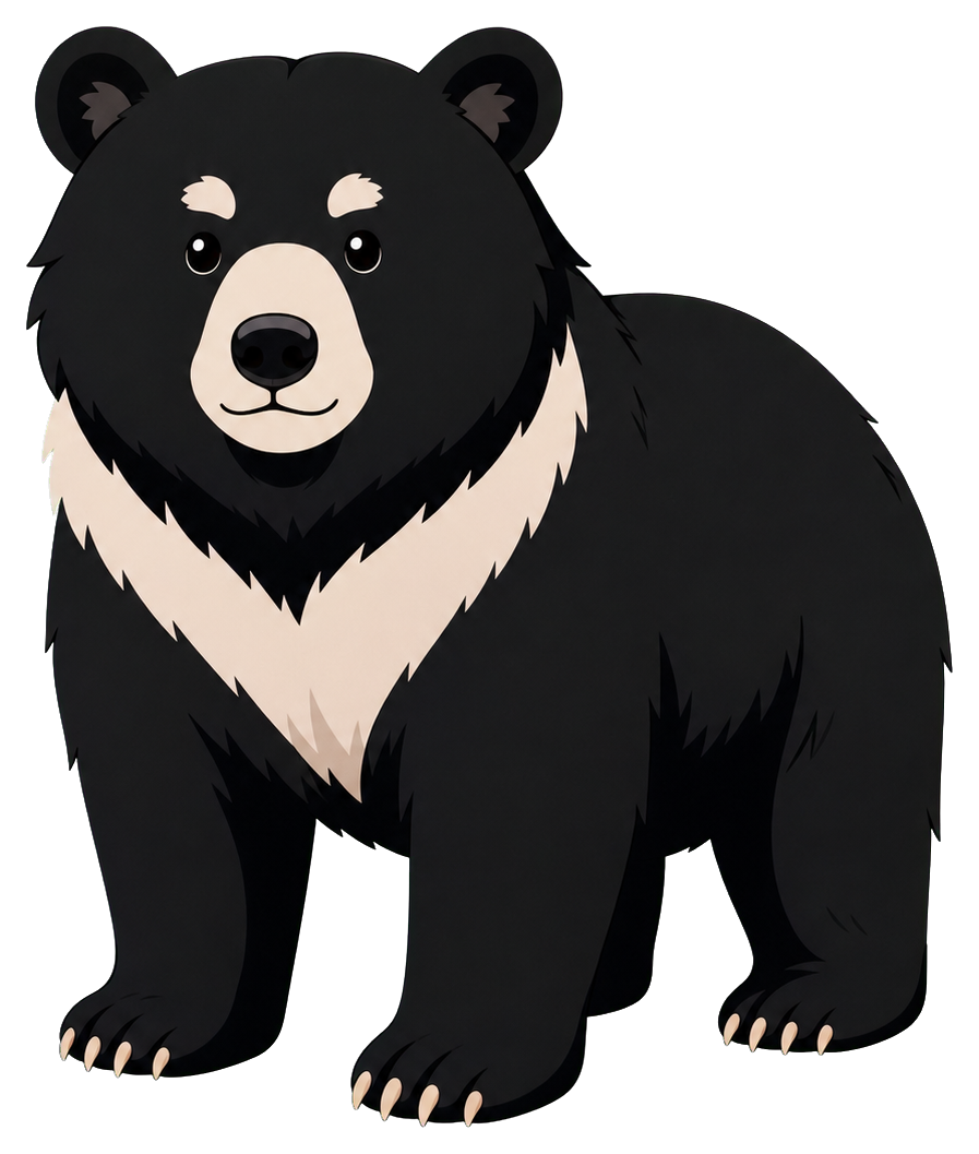 Preview for Bear Panda Sticker Graphic For Photos And Designs