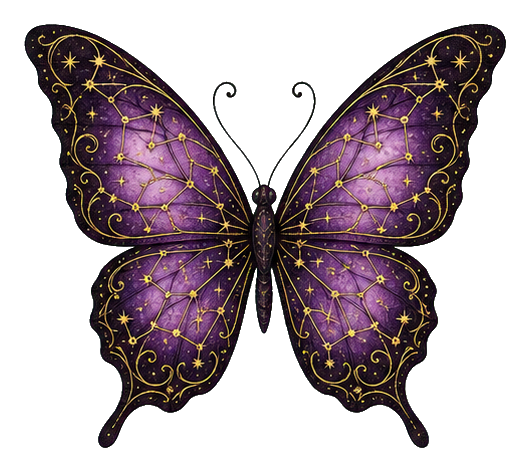 Preview for Star Map Filigree Butterfly Sticker