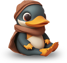 Preview for Meditative-penguin-cartoon-character-sticker-03e83