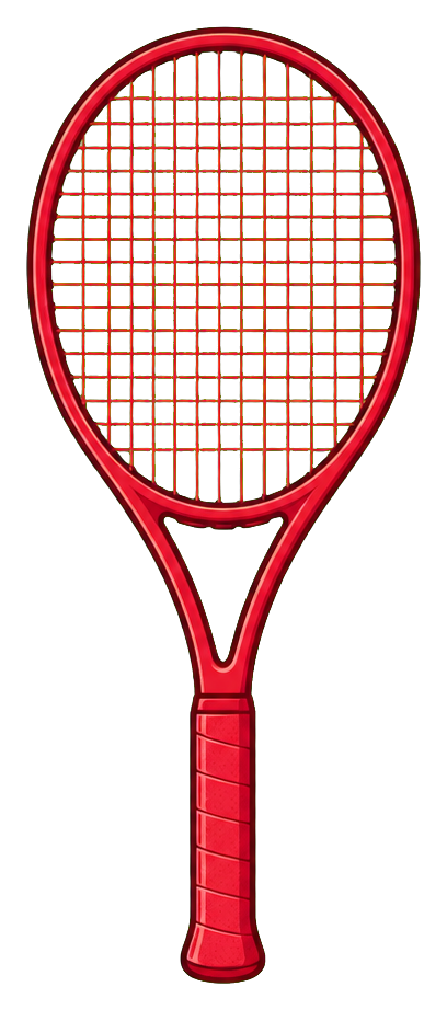 Preview for Crimson Tennis Racket Sticker