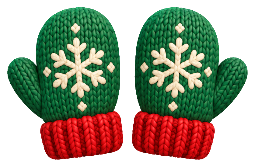 Preview for 3d Christmas Mittens