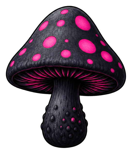 Preview for Black Mushroom Sticker