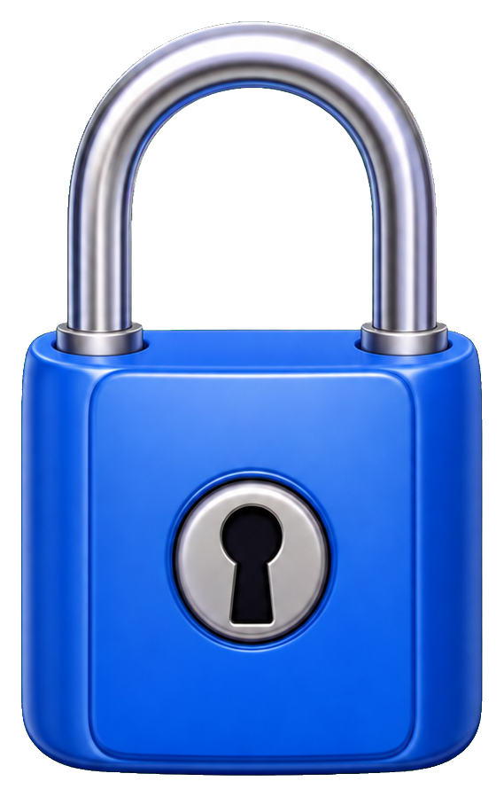 Preview for Blue Padlock Sticker