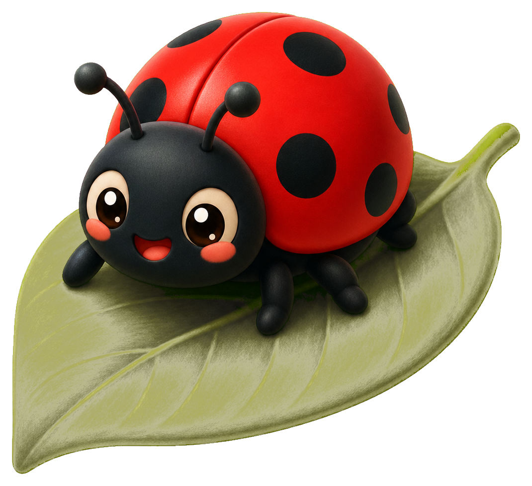 Preview for Ladybug On Leaf Sticker