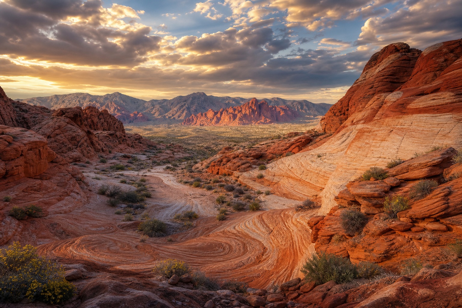 Preview for Canyon Desert Horizon Stock Background