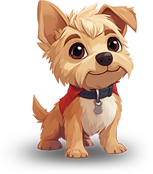Preview for Cartoon-dog-illustration-animal-sticker-77084