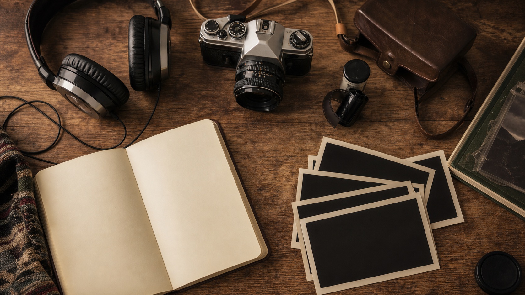 Preview for Vintage Film Camera Background Stock Background