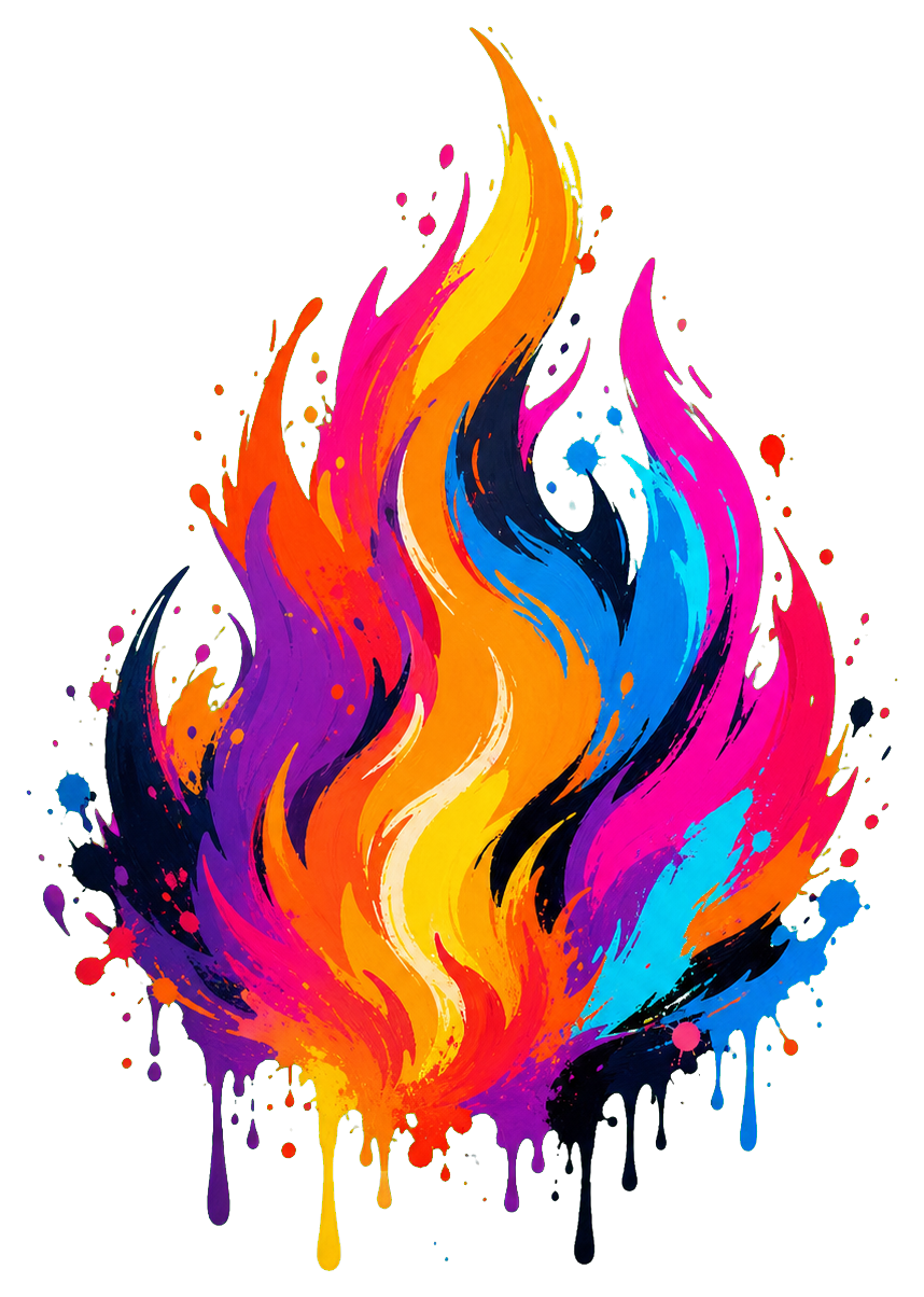 Preview for Urban Flame Shape Sticker