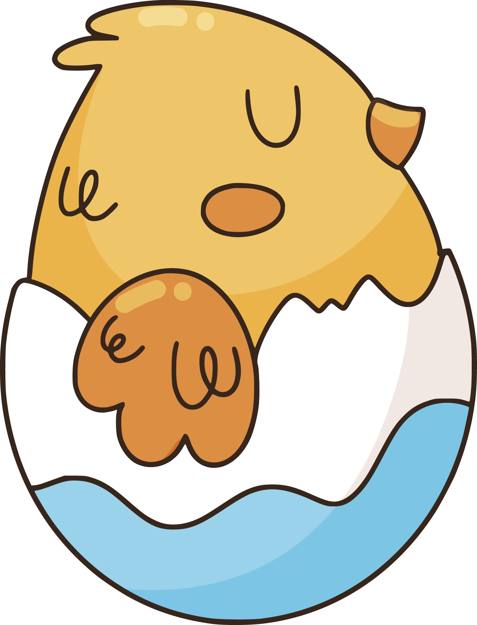 Preview for Hatching-chick-cartoon-illustration-easter-sticker-67aae