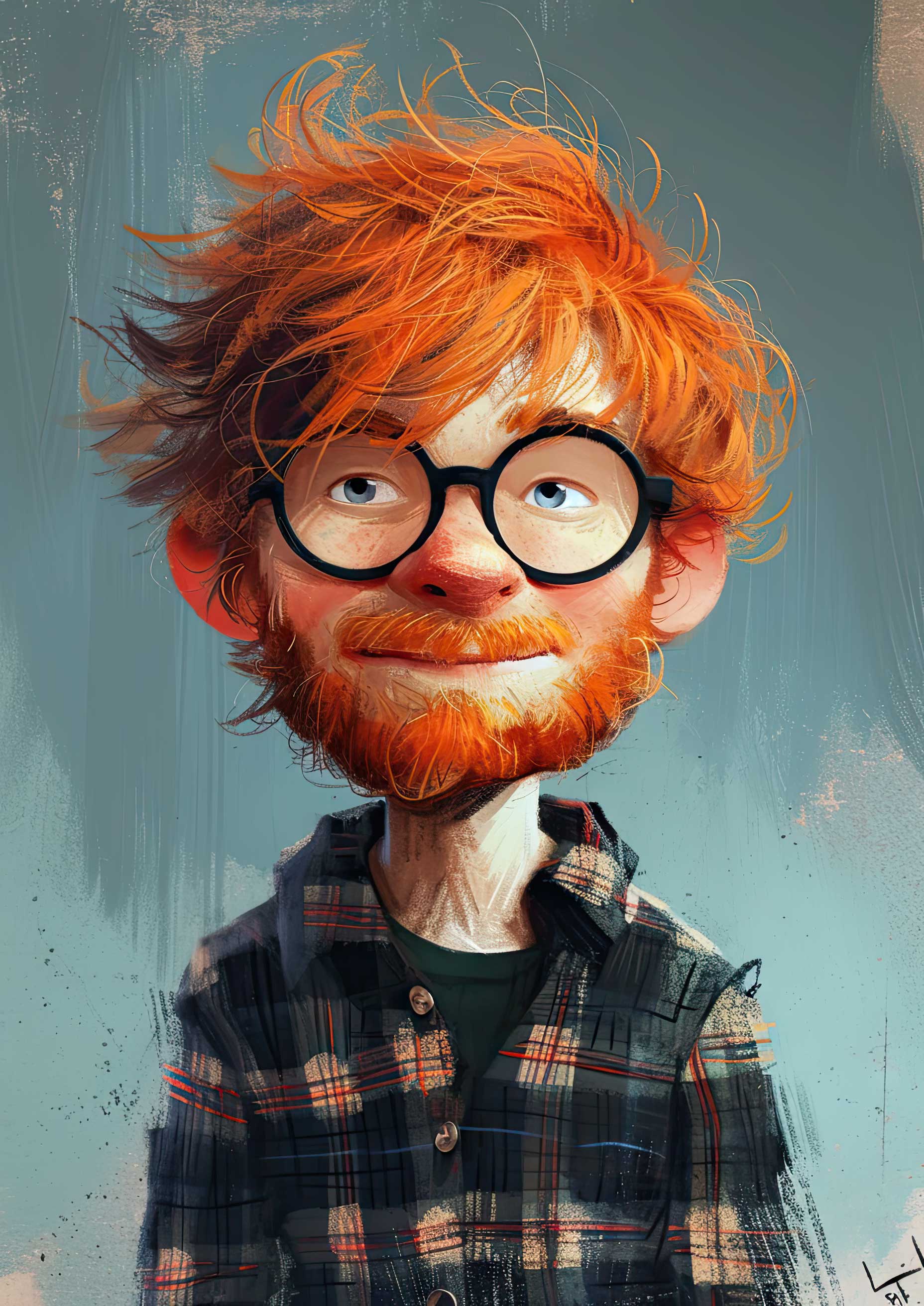 Preview for Cartoon-character-portrait-celebrities-background-b9605