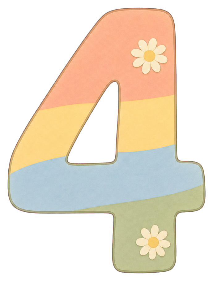 Preview for 4 Pastel Rainbow Birthday Number Sticker