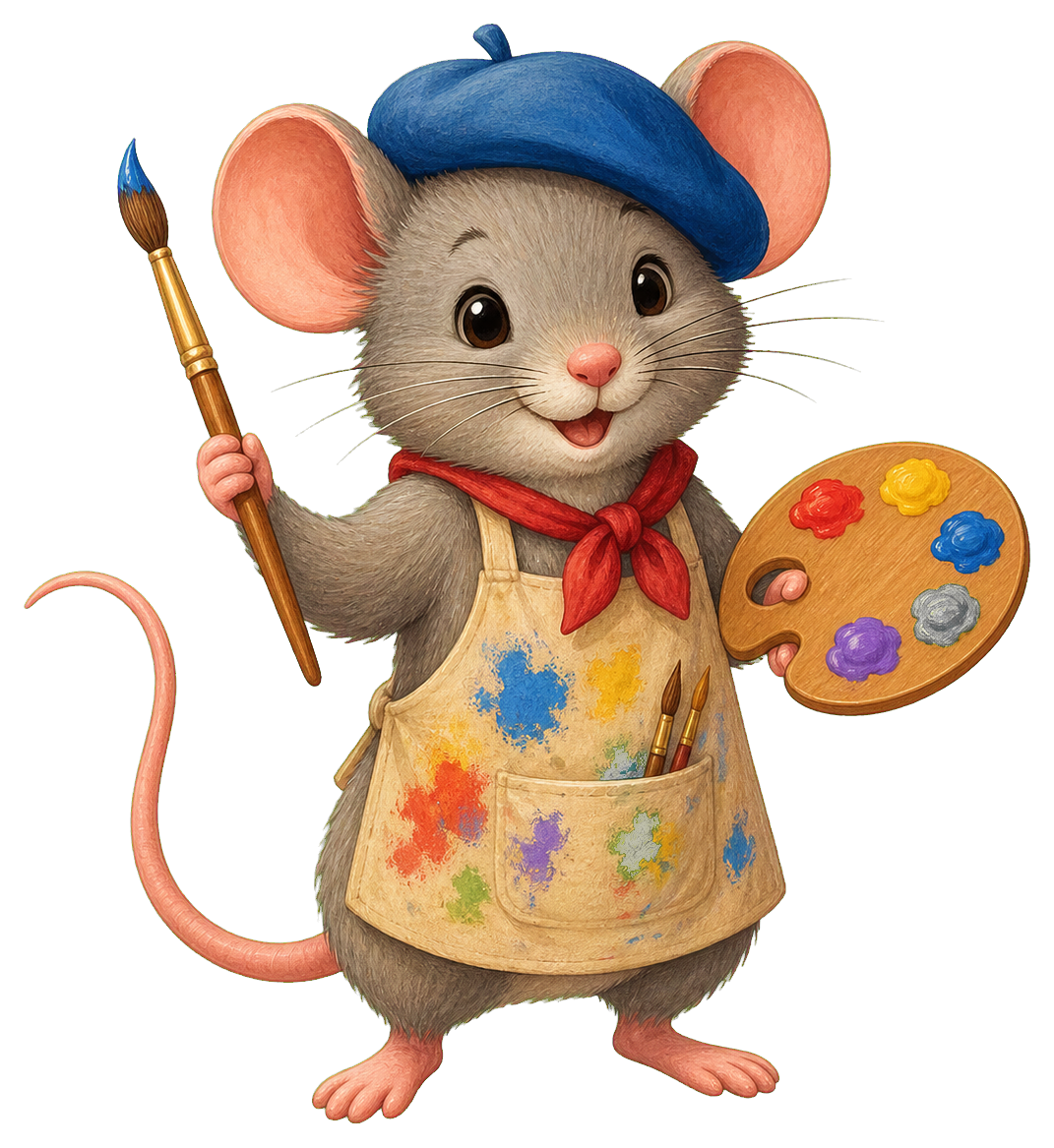 Preview for Artist Mouse Sticker For Creative Designs