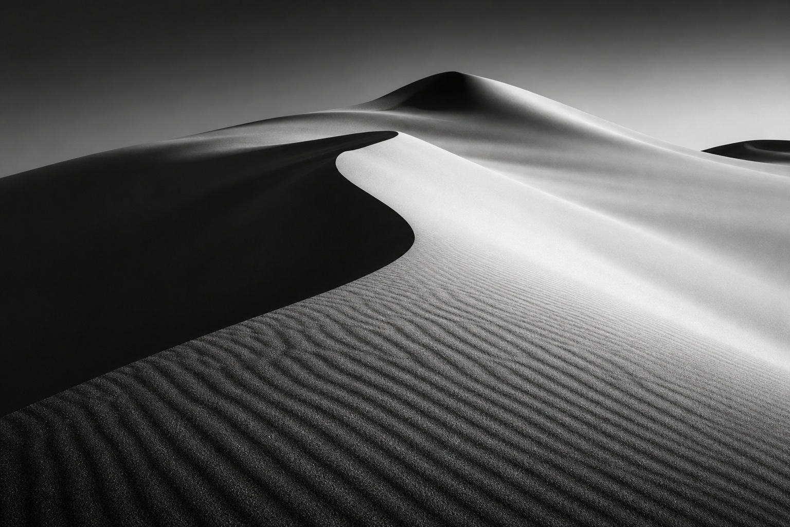 Preview for Black And White Desert Dunes Stock Background