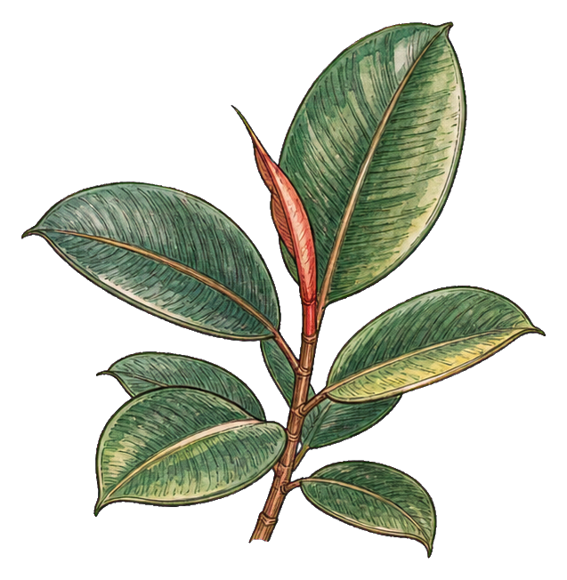 Preview for Rubber Plant Branch Sticker