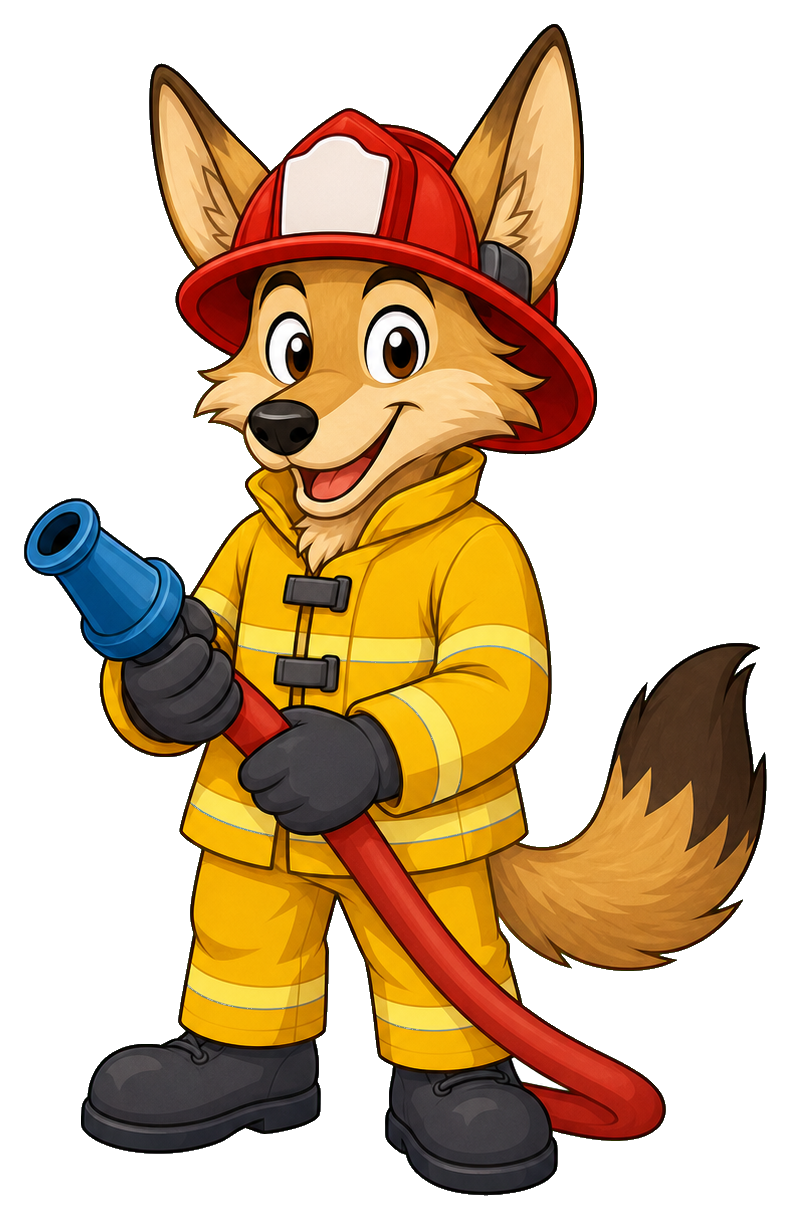Preview for Firefighter Coyote Sticker