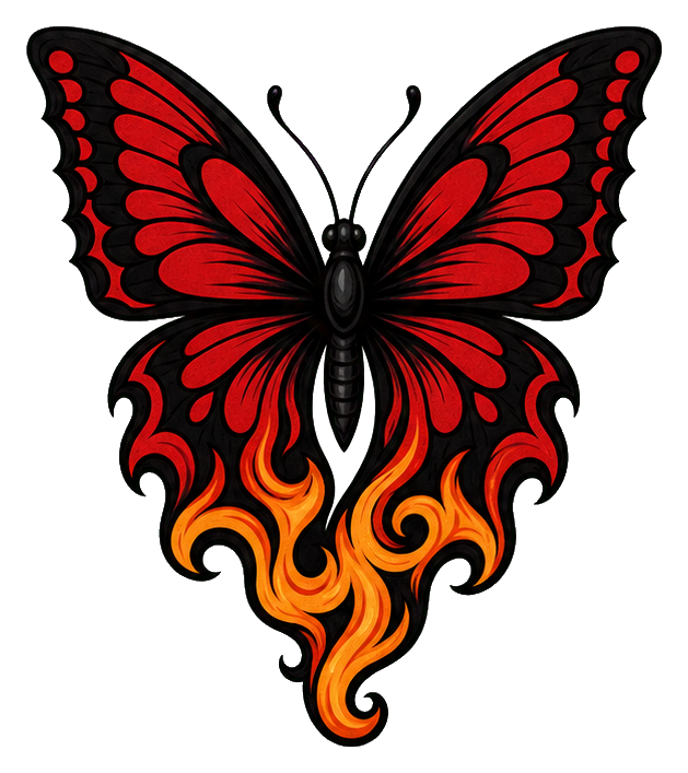 Preview for Sacred Flame Butterfly Sticker