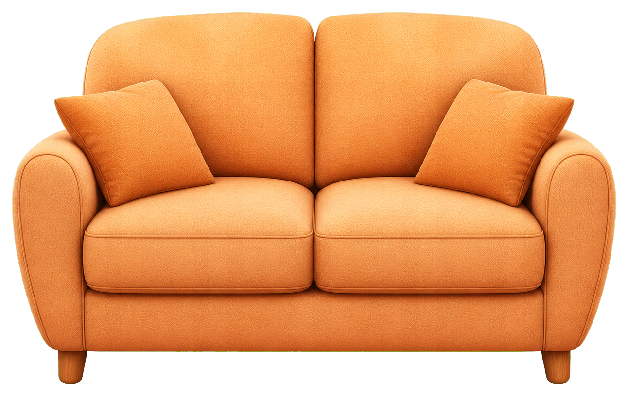 Preview for Orange Sofa Sticker For Home Decor Designs
