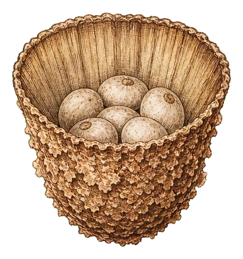 Preview for Bird's Nest Fungus Vintage Sticker