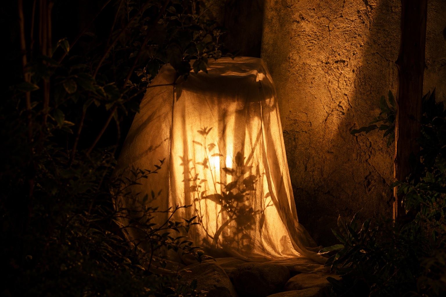 Preview for Isolated Night Light Fabric Garden Glow Background