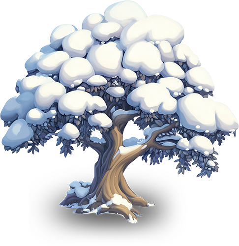 Preview for Snowy-tree-illustration-flora-sticker-b2096