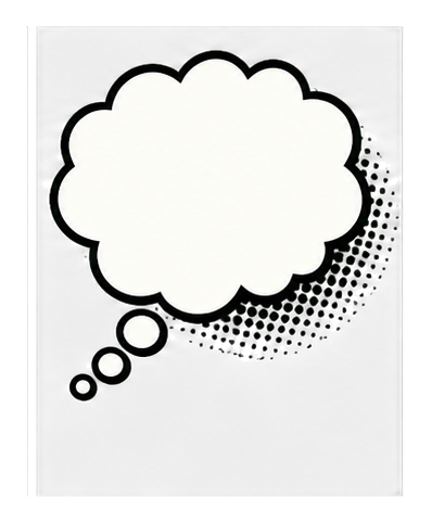 Preview for Blank Thought Bubble Sticker