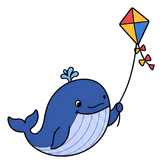 Preview for Whale Kite Sticker