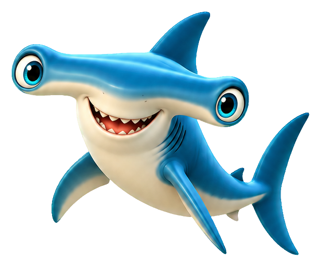 Preview for 3d Ocean Friends Hammerhead Shark