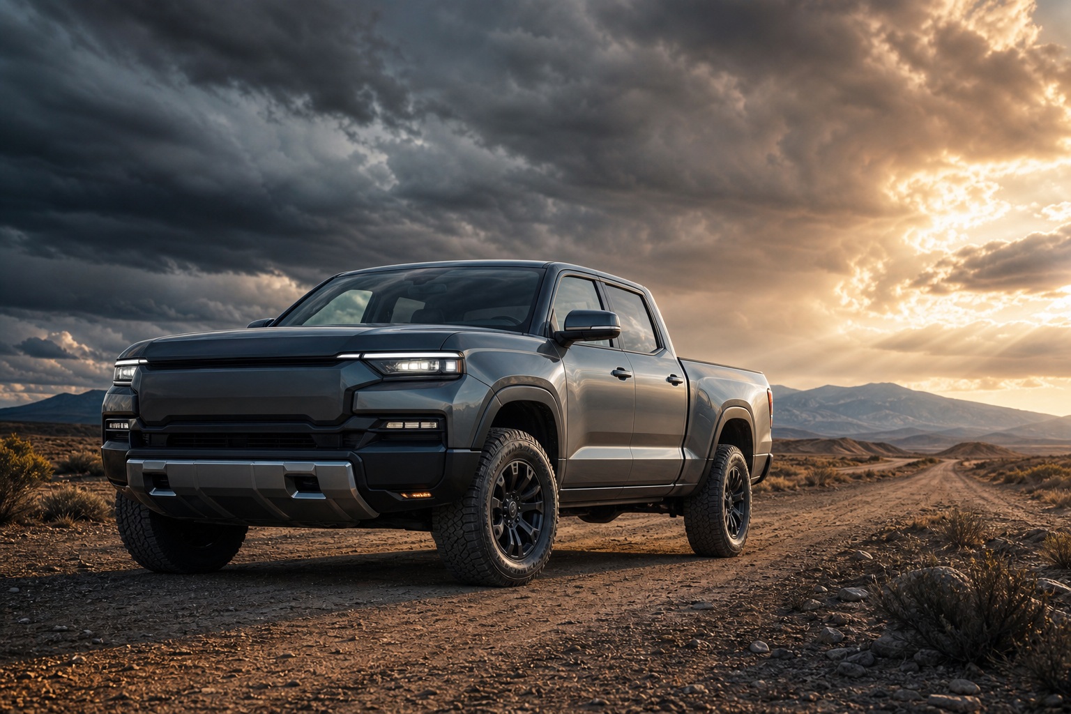 Preview for Pickup Truck Stormlight Background