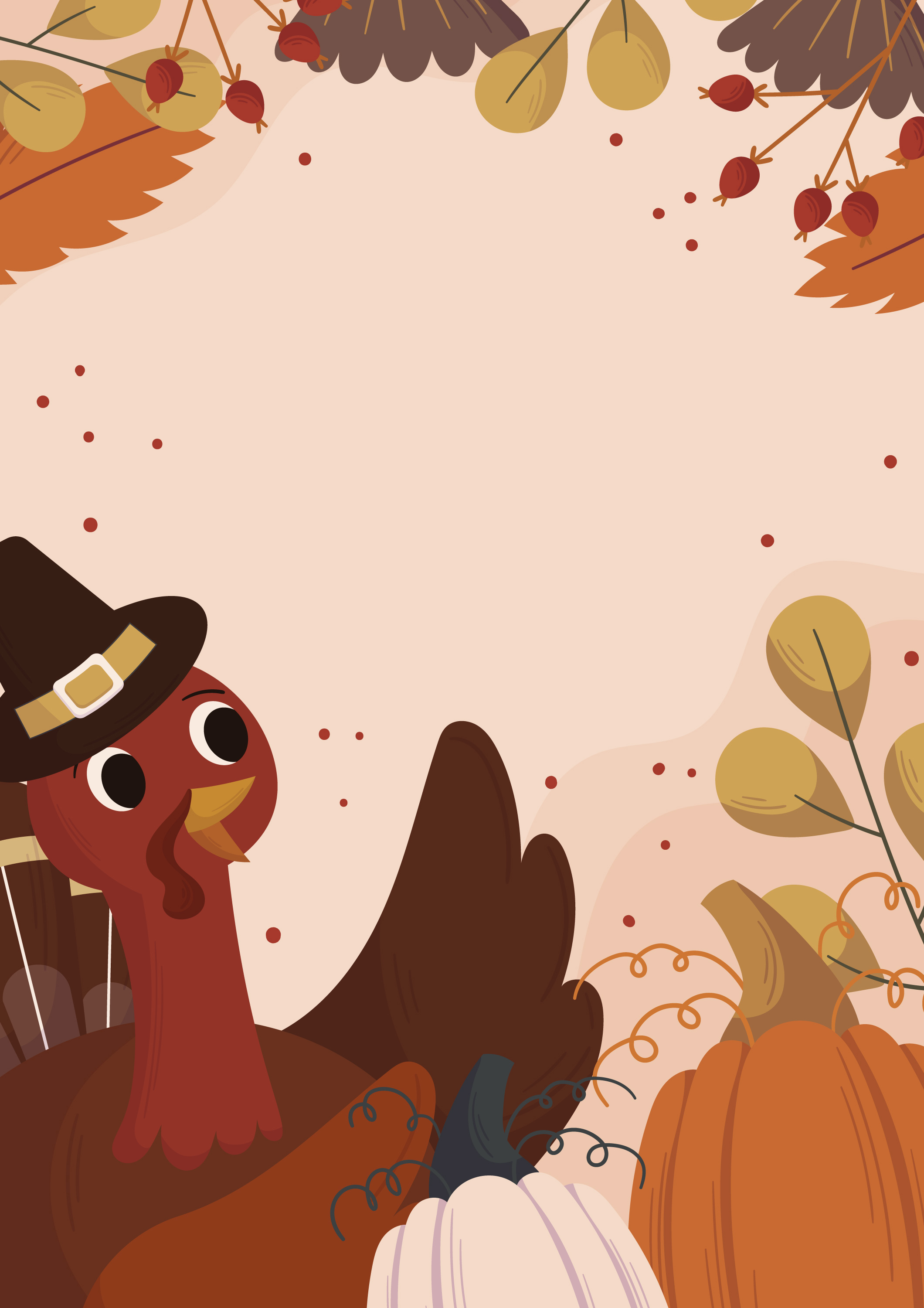 Preview for Thanksgiving-turkey-illustration-fall-background-79e96