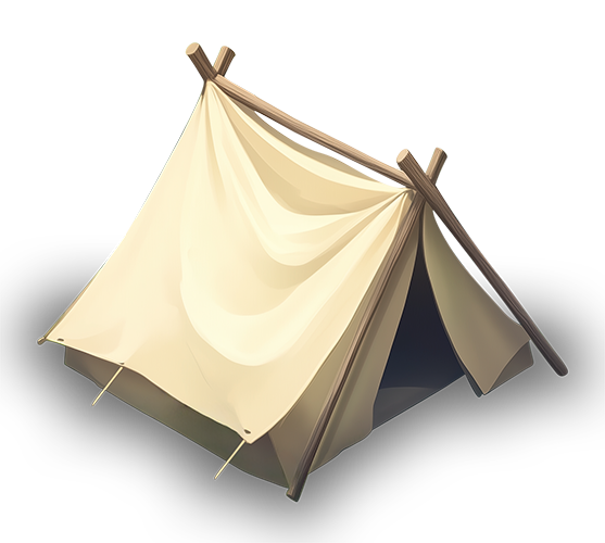 Preview for Elegant-tent-design-building-sticker-f15b1