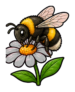 Preview for Bumblebee On Flower Sticker
