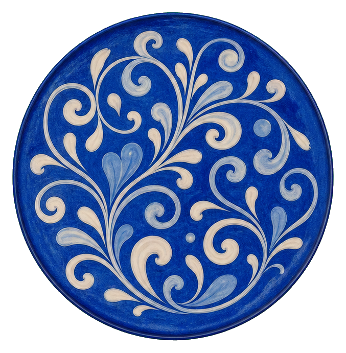 Preview for Blue Ceramic Round Sticker Graphic