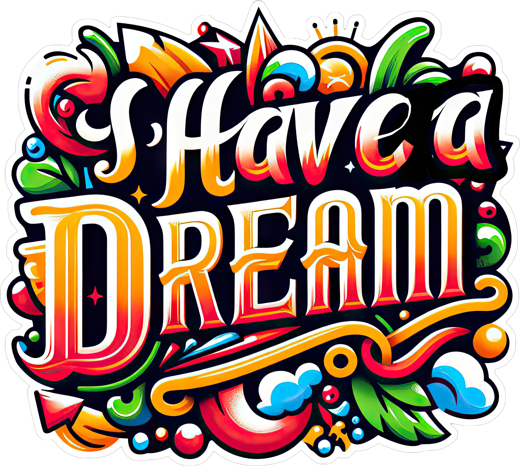Preview for Have-a-dream-typography-art-mlk-sticker-3d545
