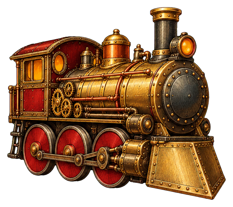 Preview for Steampunk Steam Locomotive