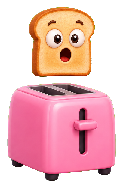 Preview for Toast Launching From Toaster Sticker
