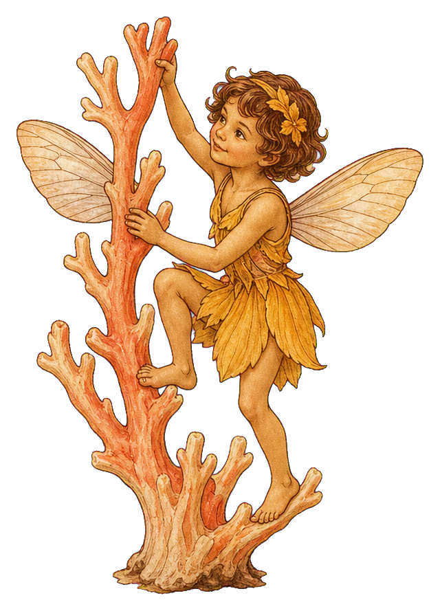Preview for Coral Fungus Climber Fairy Sticker