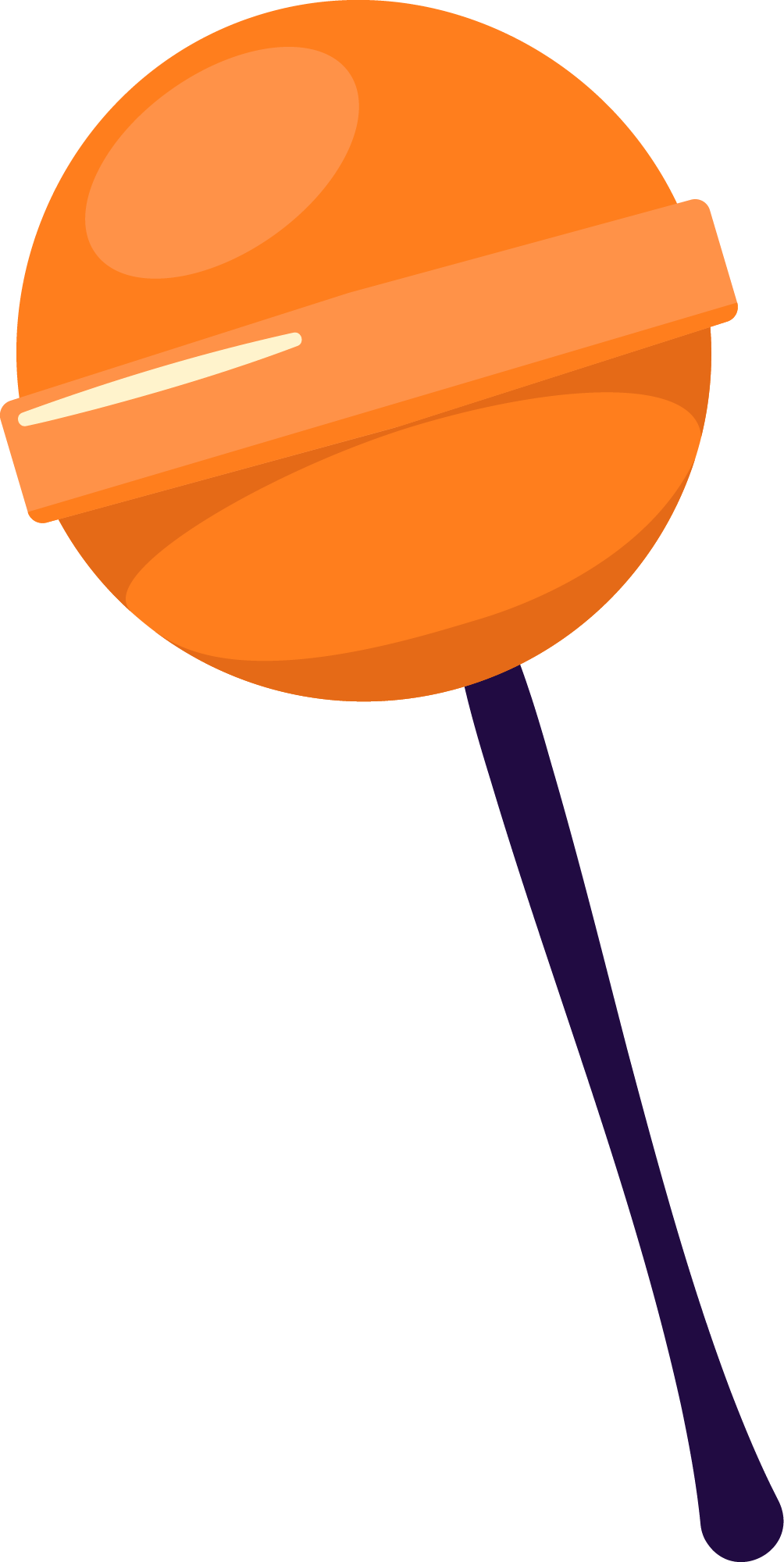 Preview for Orange-lollipop-illustration-halloween-candy-sticker-35004