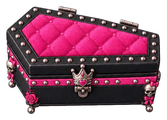 Preview for Pink Coffin Jewelry Box Sticker