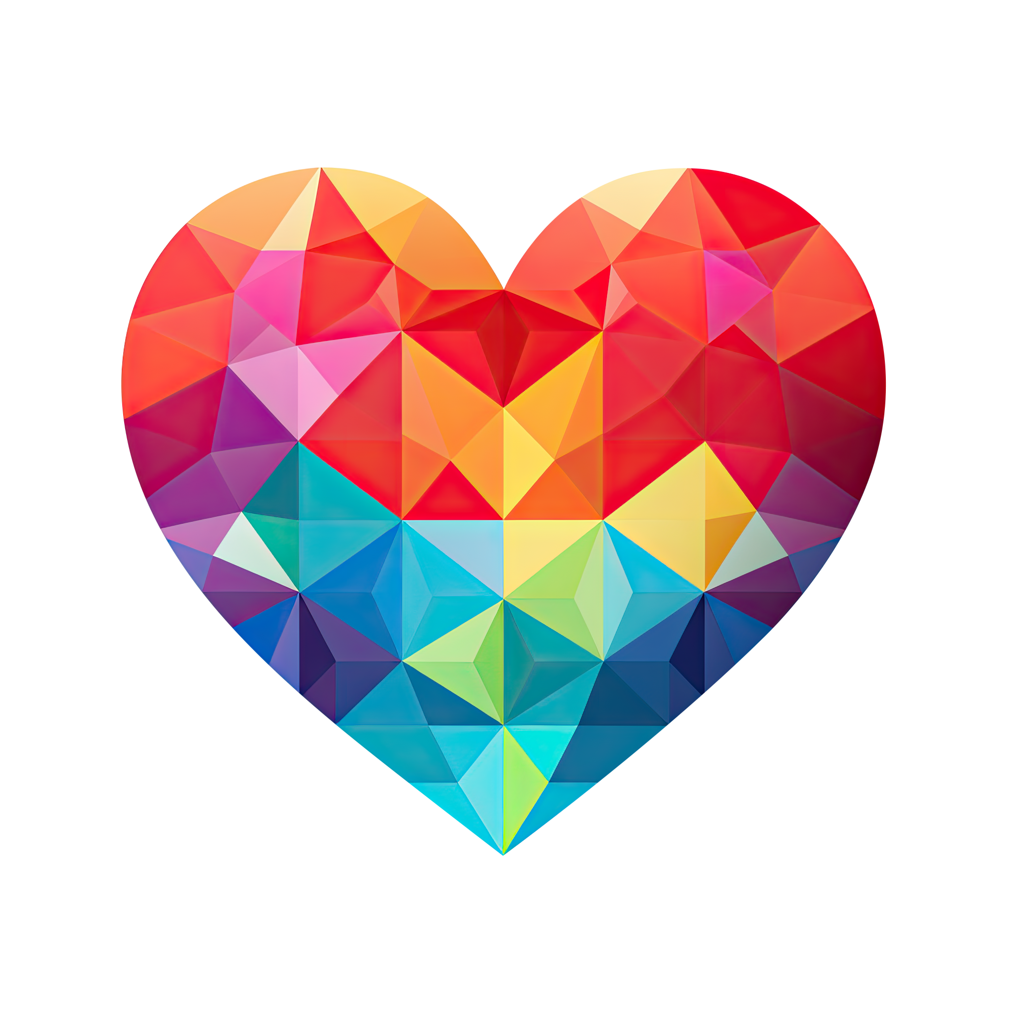 Preview for Geometric-heart-design-new-year-sticker-04a81
