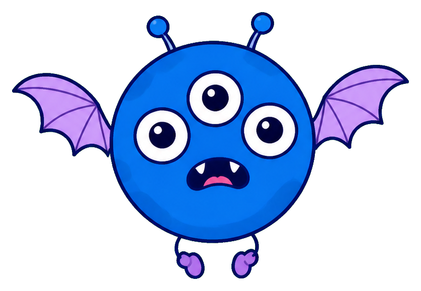 Preview for Funny Cartoon Alien Sticker