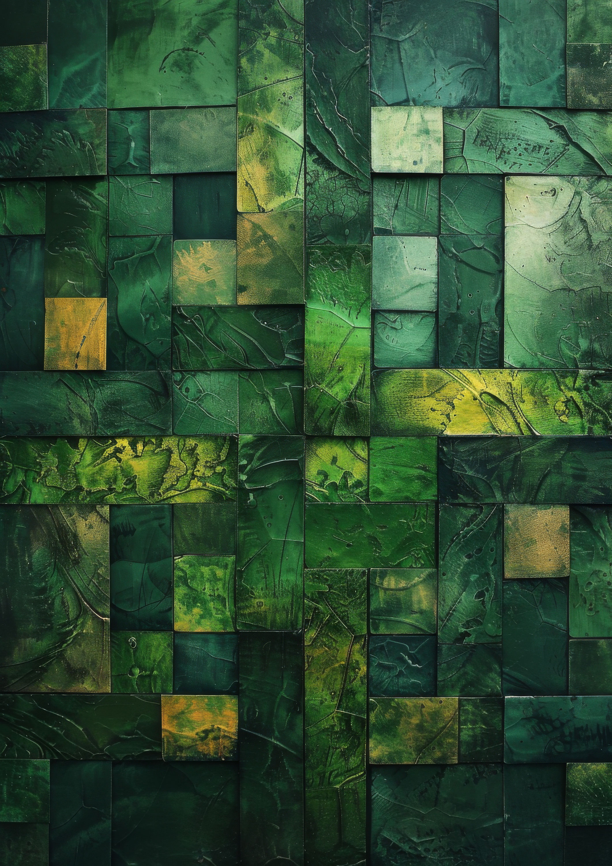 Preview for Emerald-mosaic-art-template-st-patricks-background-502d5