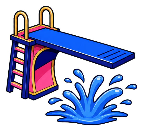 Preview for Diving Board Splash Sticker