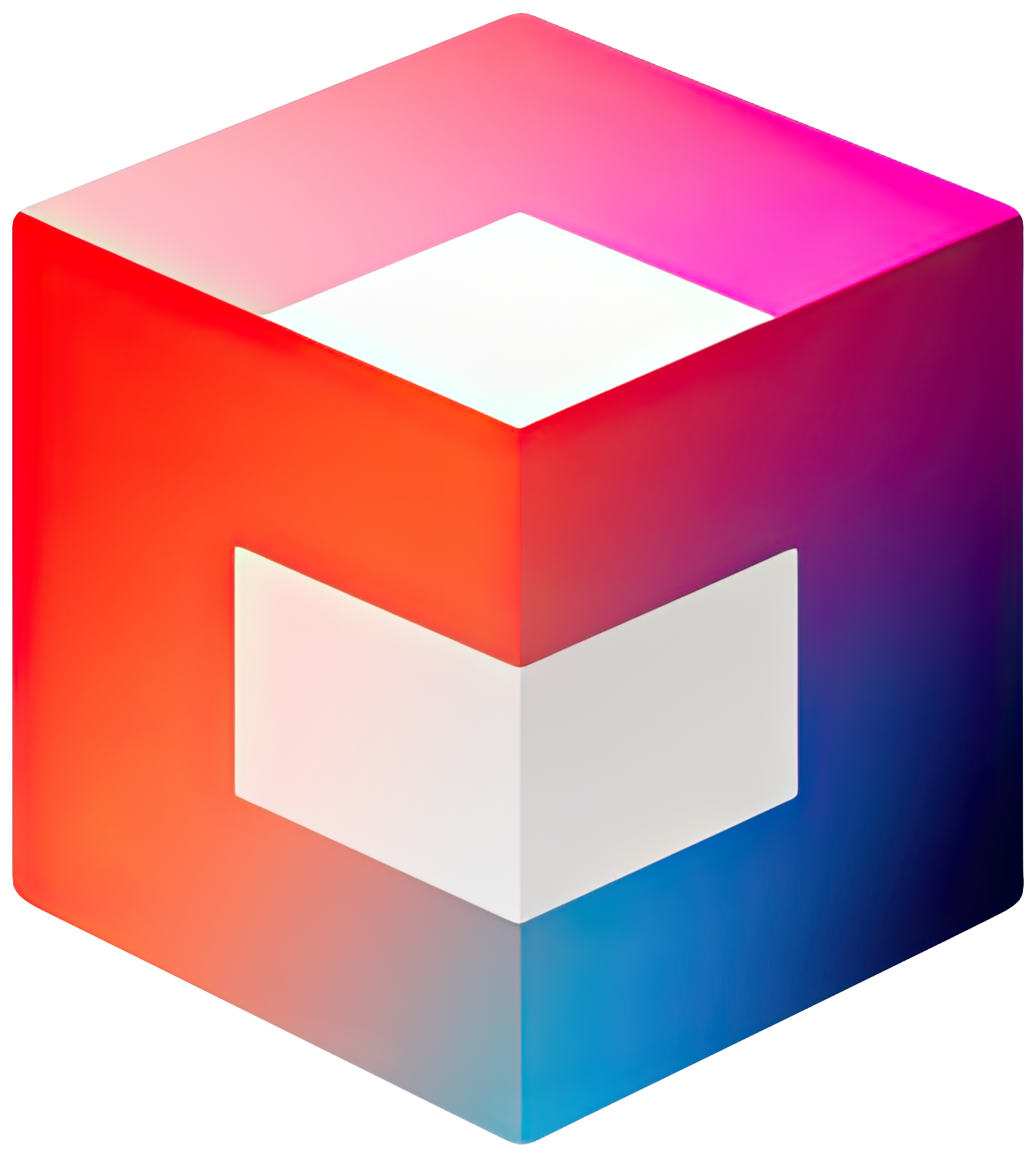 Preview for 3d-cube-design-element-logo-geometric-sticker-392a6