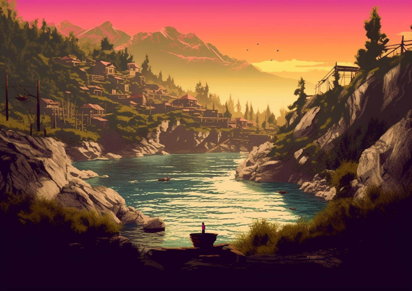 Preview for Serene-mountain-lake-landscape-ai-images-background-df4e7