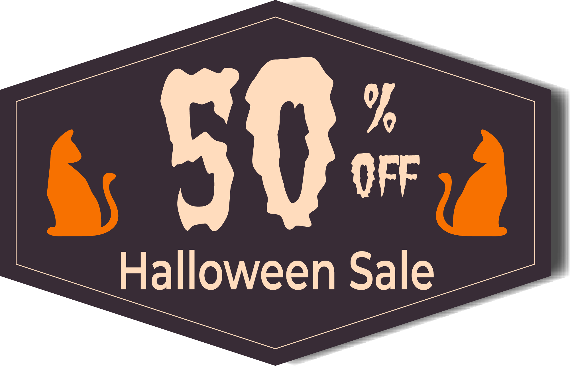 Preview for Halloween-sale-50-off-sticker-1f345