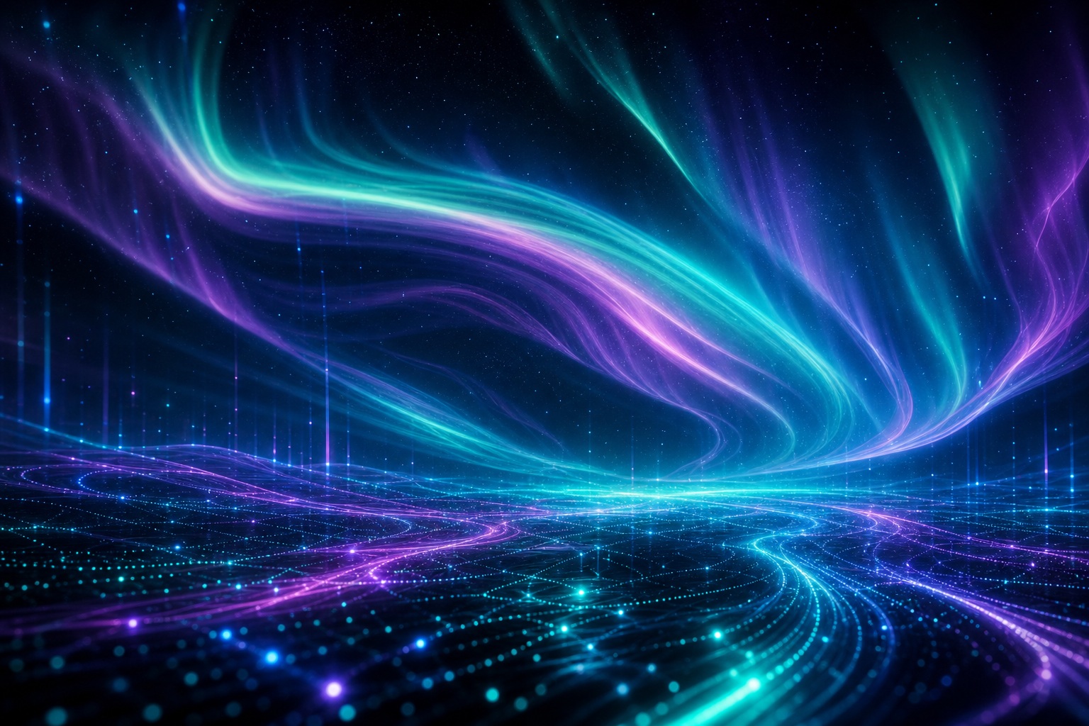 Preview for Aurora Tech Flow Background